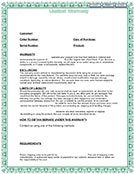 Solar Beam Concentrator Warranty